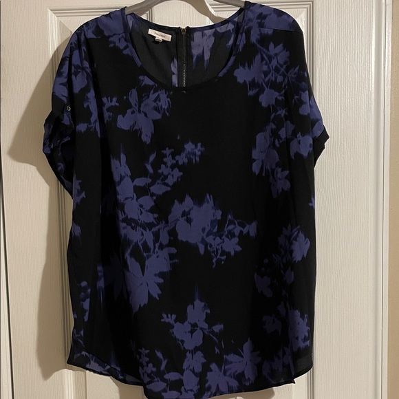 Maurices Tops - Maurices Black and Blue Floral Blouse